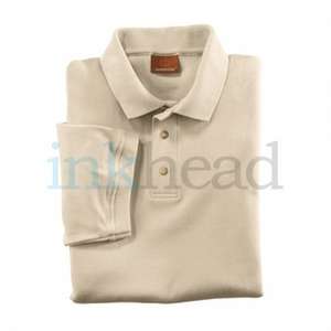 Harriton Short Sleeve Interlock Polo - Dark/Color Gray, Stone