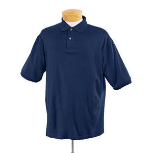 Jerzees Mens 50/50 SpotShield Jersey Polo - Dark/Color Blue, Navy