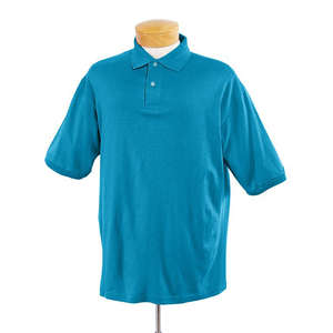 Jerzees Mens 50/50 SpotShield Jersey Polo - Dark/Color Blue, California