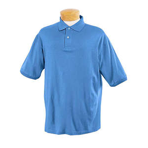 Jerzees Mens 50/50 SpotShield Jersey Polo - Dark/Color Blue, North Carolina