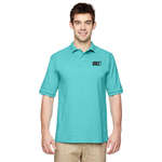 Custom Golf & Polo Shirts - Jerzees Mens 50/50 SpotShield Jersey Polo - Dark/Color