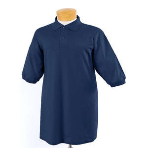 Jerzees Youth 50/50 SpotShield Jersey Polo - Dark/Color Blue, Navy