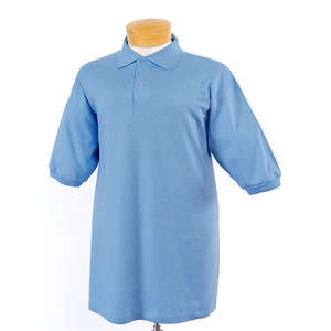 Jerzees Youth 50/50 SpotShield Jersey Polo - Dark/Color Blue, Light