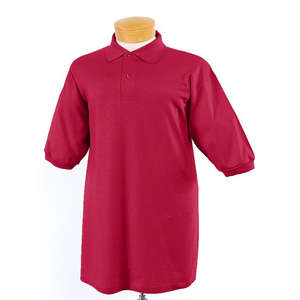 Jerzees Youth 50/50 SpotShield Jersey Polo - Dark/Color Red