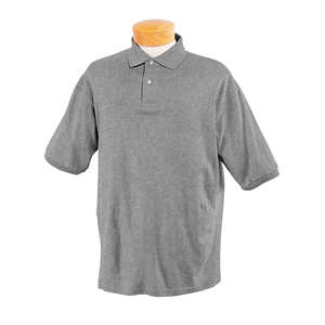 Jerzees Youth 50/50 SpotShield Jersey Polo - Light/Heather Gray, Oxford