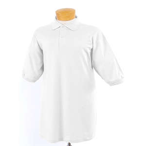 Jerzees Youth 50/50 SpotShield Jersey Polo - White/Neutral White