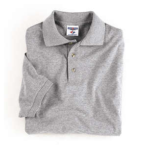 Jerzees 50/50 Sport Shirt - Light/Heather Gray, Oxford