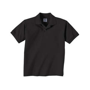 Gildan Youth 50/50 Sport Shirt - Dark/Color Black