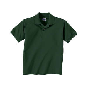 Gildan Youth 50/50 Sport Shirt - Dark/Color Green, Forest