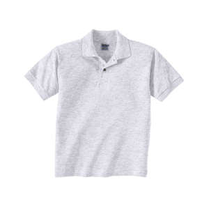 Gildan Youth 50/50 Sport Shirt - Light/Heather Gray, Ash