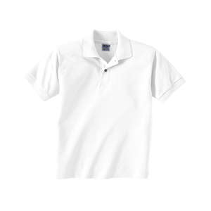 Gildan Youth 50/50 Sport Shirt - White/Neutral White