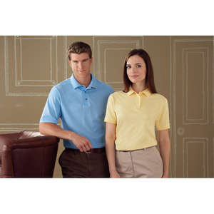 Anvil 50/50 Stain Release Short Sleeve Sport Shirt - Dark/Color 
