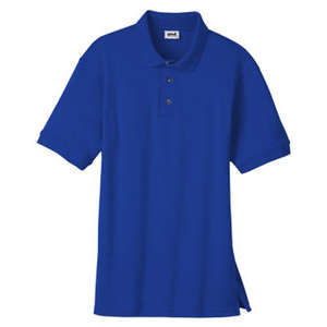 Anvil 50/50 Stain Release Short Sleeve Sport Shirt - Dark/Color Blue, Royal