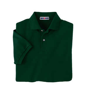 Jerzees 50/50 Pique Sport Shirt - Dark/Color Green, Forest