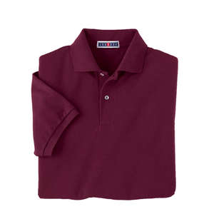 Jerzees 50/50 Pique Sport Shirt - Dark/Color Maroon