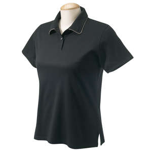 Chestnut Hill Womens Performance Plus Mercerized Polo - Dark/All Black/Khaki, Surplus