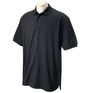 Chestnut Hill Mens Performance Plus Jersey Polo - Dark/Color Black