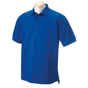 Chestnut Hill Mens Performance Plus Jersey Polo - Dark/Color Blue, True Royal