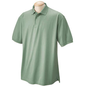 Chestnut Hill Mens Performance Plus Jersey Polo - Dark/Color Green, Cactus