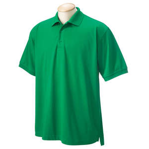 Chestnut Hill Mens Performance Plus Jersey Polo - Dark/Color Green, Kelly