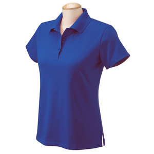 Chestnut Hill Womens Performance Plus Jersey Polo - Dark/Color Blue, True Royal