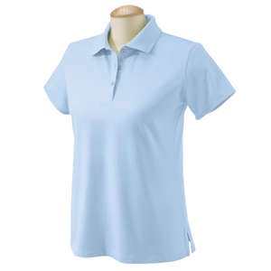 Chestnut Hill Womens Performance Plus Jersey Polo - Dark/Color Blue, Horizon