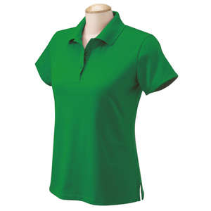 Chestnut Hill Womens Performance Plus Jersey Polo - Dark/Color Green, Kelly
