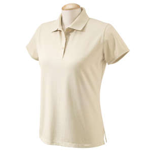 Chestnut Hill Womens Performance Plus Jersey Polo - Dark/Color Gray, Stone