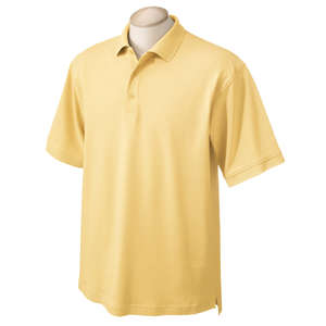 Chestnut Hill Mens Pima Cotton Polo - Dark/All Yellow, Maize