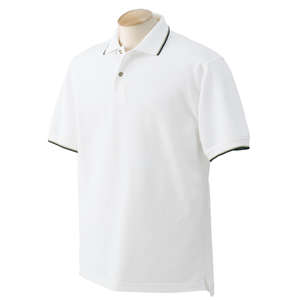 Izod Mens Two-Color Tipped Polo - Dark/All White/Khaki/Black