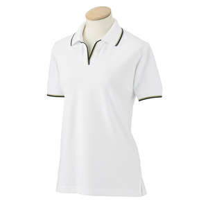 Izod Womens Two-Color Tipped Polo - Dark/All White/Khaki/Black