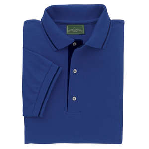 Outer Banks Striped Collar And Cuffs Sport Shirt - Dark/All Blue, Bright Royal/Black