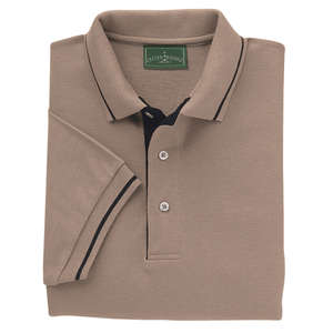Outer Banks Striped Collar And Cuffs Sport Shirt - Dark/All Chino/Black