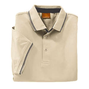 Custom Promotional Harriton Mens Short Sleeve Jersey Polo with Tipping - Dark/All