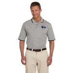 Imprinted Promotional Products - Harriton Short Sleeve Pique Polo With Tipping - Light/Heather
