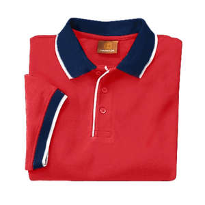 Harriton Colorblock Pique Polo - Dark/All Red/Blue, Navy/White