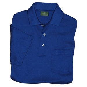Custom Promotional Outer Banks Cotton Pique Sport Shirt with Pocket - Dark/Color