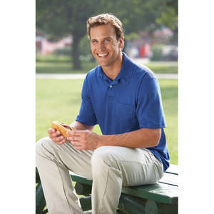 Jerzees 50/50 Sport Shirt with Pocket - Dark/Color