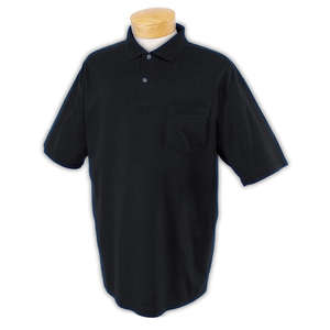Jerzees 50/50 Sport Shirt with Pocket - Dark/Color Black