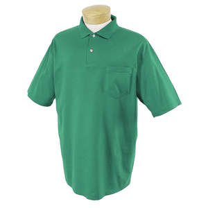 Jerzees 50/50 Sport Shirt with Pocket - Dark/Color Green, Kelly