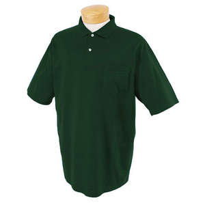 Jerzees 50/50 Sport Shirt with Pocket - Dark/Color Green, Forest