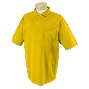 Jerzees 50/50 Sport Shirt with Pocket - Dark/Color Gold