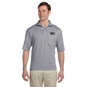 Jerzees 50/50 Sport Shirt with Pocket - Light/Heather