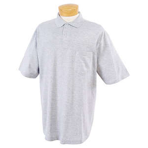 Jerzees 50/50 Sport Shirt with Pocket - Light/Heather Gray, Birch