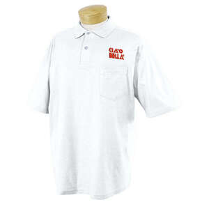 Custom Promotional Jerzees 50/50 Sport Shirt with Pocket - White/Neutral