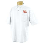 Custom Promotional Products - Jerzees 50/50 Sport Shirt with Pocket - White/Neutral
