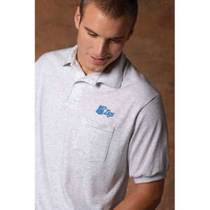 Custom Promotional Hanes 50/50 Sport Shirt With Pocket - Light/Heather