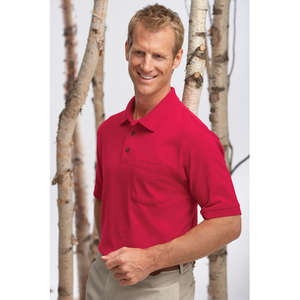 Anvil 50/50 Stain Release Sport Shirt With Pocket - Dark/Color 