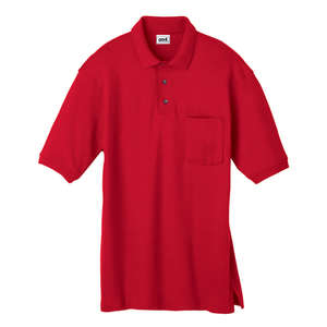 Anvil 50/50 Stain Release Sport Shirt With Pocket - Dark/Color Red