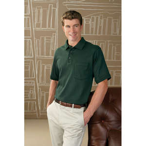 Custom Promotional Anvil 50/50 Stain Release Sport Shirt With Pocket - Dark/Color